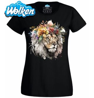 Dámské tričko Květinový Král Lev Flower King.jpg