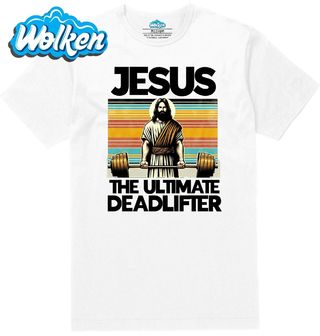 Pánské tričko Ultimátní Vzpěrač Ježíš The Ultimate Deadlifter.jpg