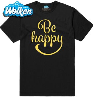 Pánské tričko Buď šťastný s úsměvem Be Happy Emoji.jpg