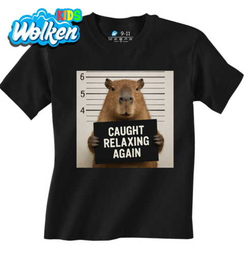 Obrázek produktu Dětské tričko Kapybara Opět přistižen při relaxaci