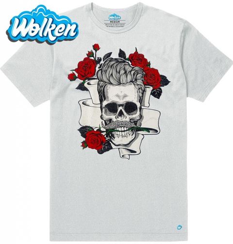 Obrázek produktu Pánské tričko Lebka Roses Style