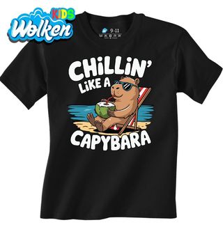 Dětské tričko Kapybara na Pláži Chillin' like a Capybara.jpg
