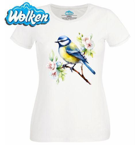 Obrázek produktu Dámské tričko Sýkora modřinka na větvi
