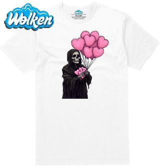 Pánské tričko  Zamilovaný Kostlivec s balonky Skeleton Balloons.jpg