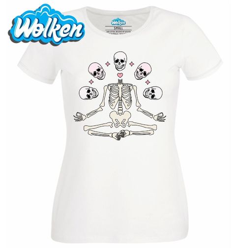 Obrázek produktu Dámské tričko Meditující Kostlivec Namaste Skeleton