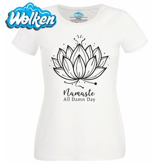 Dámské tričko  Namaste Lotus All Damn Day.jpg