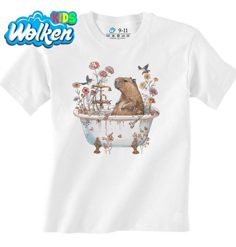Obrázek produktu Dětské tričko Kapybara ve Vaně Capybara Bathtub