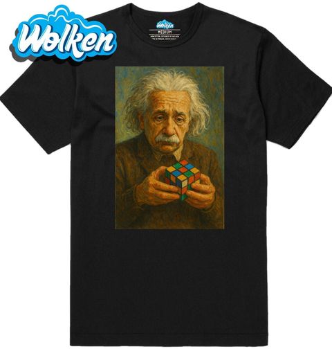 Obrázek produktu Pánské tričko Albert Einstein a Rubikova kostka