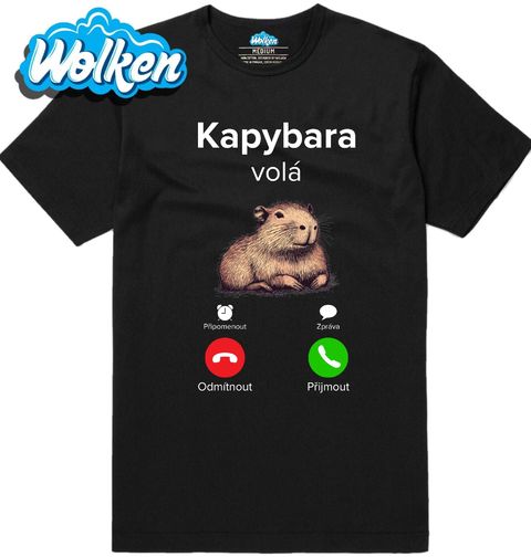 Obrázek produktu Pánské tričko Kapybara volá Phone Call