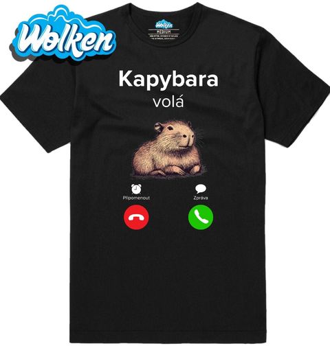 Obrázek produktu Pánské tričko Kapybara volá Phone Call