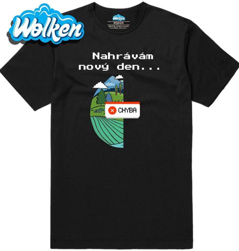 Obrázek produktu Pánské tričko Chyba při načítání nového dne