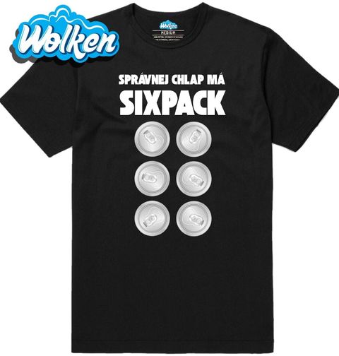 Obrázek produktu Pánské tričko Šest plechovek místo břišáků