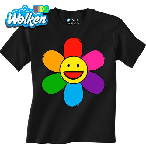 Obrázek produktu Dětské tričko Duhová Květina Emoji