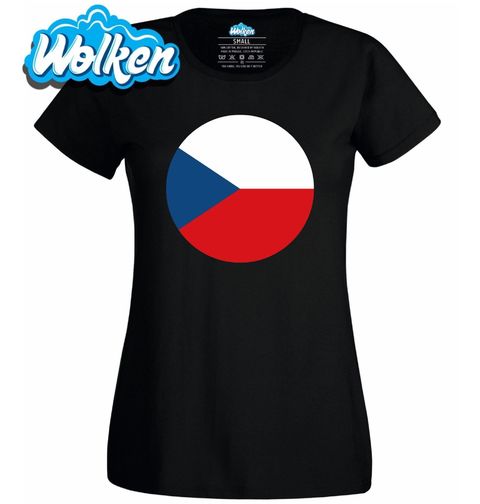 Obrázek produktu Dámské tričko Kulatá Vlajka Česka