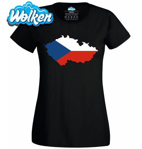 Obrázek produktu Dámské tričko Vlajka v Mapě Česka