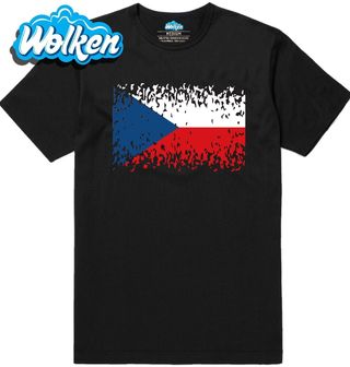 Pánské tričko Rozpadlá česká vlajka.jpg