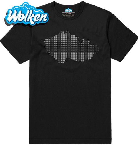 Obrázek produktu Pánské tričko Mapa z bodů ČR Dotted Map