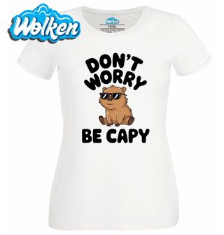 Dámské tričko  Kapybara Be Capy Be Happy.jpg