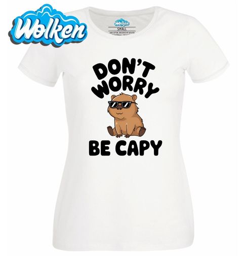 Obrázek produktu Dámské tričko Kapybara Be Capy Be Happy