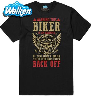 Pánské tričko Drsný Motorkář Raději Ustup Warning_ Biker Back Off.jpg