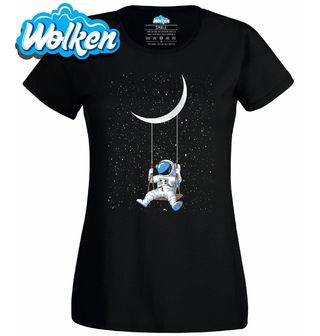 Dámské tričko Astronaut Houpačka v Galaxii.jpg