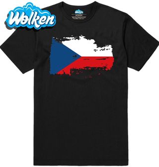 Pánské tričko Potrhaná Vlajka České republiky.jpg