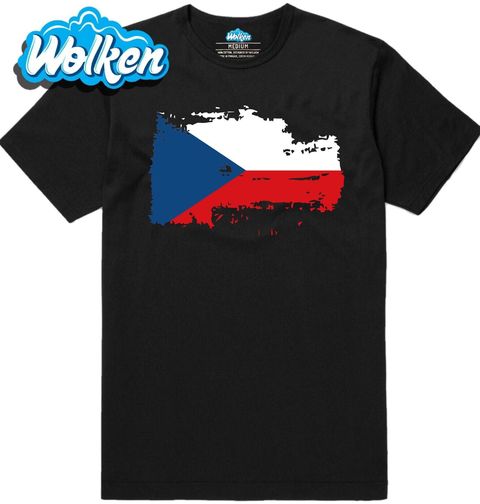 Obrázek produktu Pánské tričko Potrhaná Vlajka České republiky
