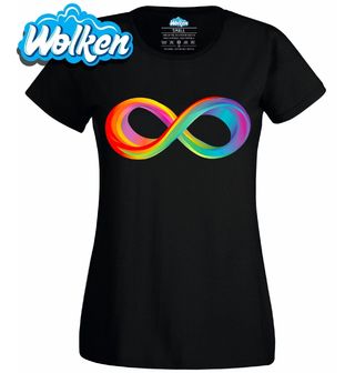 Dámské tričko Duhový Symbol Nekonečna Navždy.jpg