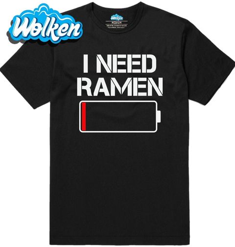 Obrázek produktu Pánské tričko Potřebuju Ramen Baterie je vybitá