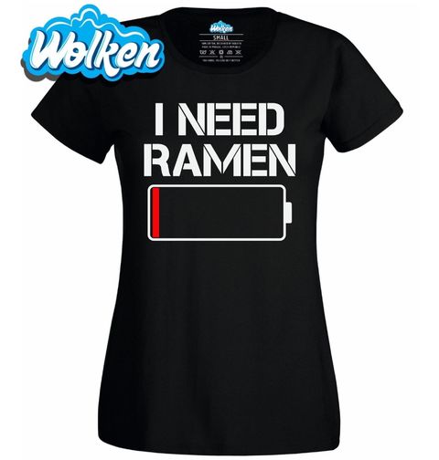 Obrázek produktu Dámské tričko Potřebuju Ramen Baterie je vybitá
