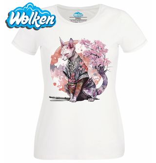 Dámské tričko  Kočka Sphynx Japonská válečnice.jpg
