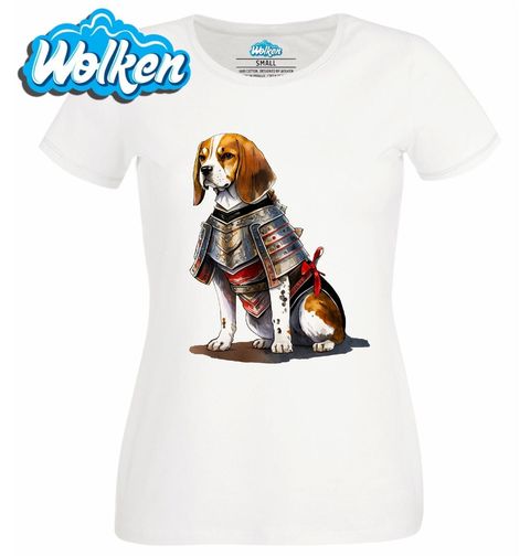 Obrázek produktu Dámské tričko Pes Beagle v Samurajské Zbroji