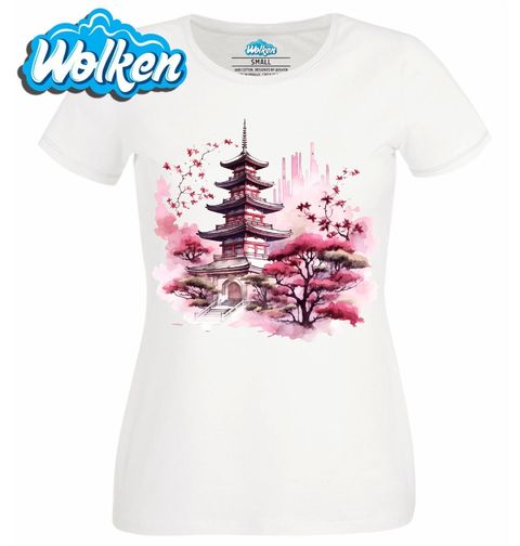 Obrázek produktu Dámské tričko Japonská Pagoda Sakur