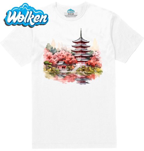 Obrázek produktu Pánské tričko Japonská Pagoda u Jezera