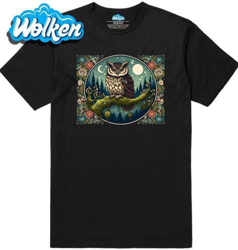 Obrázek produktu Pánské tričko Sova na větvi Boho
