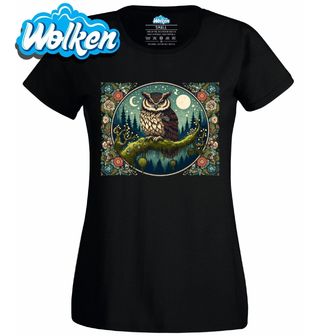 Dámské tričko Sova na větvi Boho.jpg