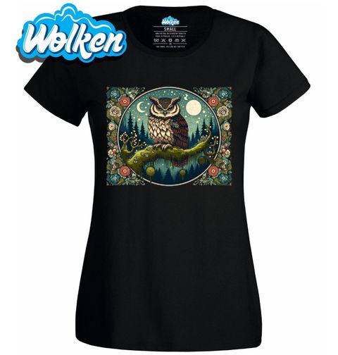 Obrázek produktu Dámské tričko Sova na větvi Boho