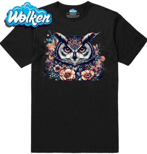 Obrázek produktu Pánské tričko Květinová Sova Boho
