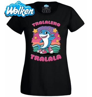 Dámské tričko Tralalero Tralala Roztomilý žralok.jpg