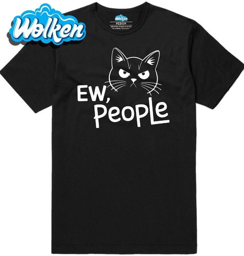 Obrázek produktu Pánské tričko Antisociální Kočka Ew, People