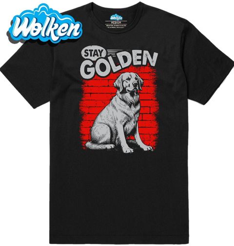 Obrázek produktu Pánské tričko Zlatý Retrívr Stay Golden