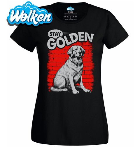 Obrázek produktu Dámské tričko Zlatý Retrívr Stay Golden