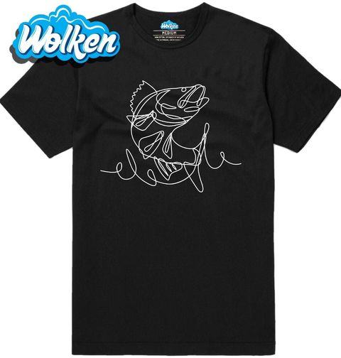 Obrázek produktu Pánské tričko Candát jedním tahem One Line Art
