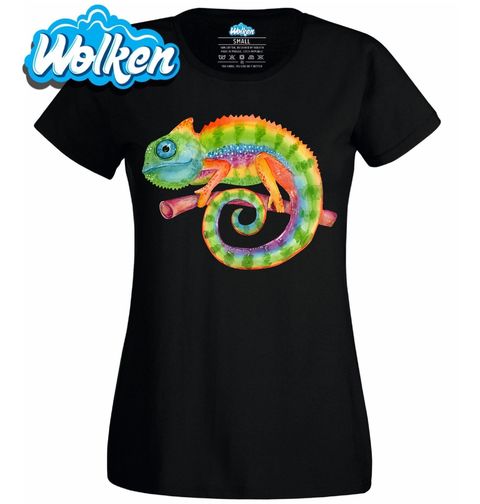 Obrázek produktu Dámské tričko Chameleon na větvi