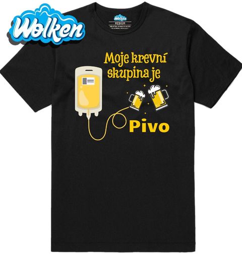 Obrázek produktu Pánské tričko Moje krevní skupina je pivo