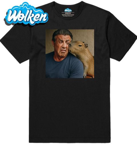 Obrázek produktu Pánské tričko Sylvester Stallone a Kapybara