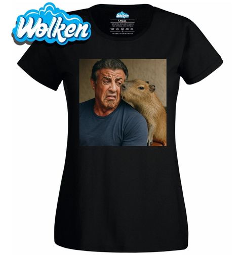 Obrázek produktu Dámské tričko Sylvester Stallone a Kapybara