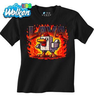 Dětské tričko Lava Chicken Minecraft Kuře.jpg