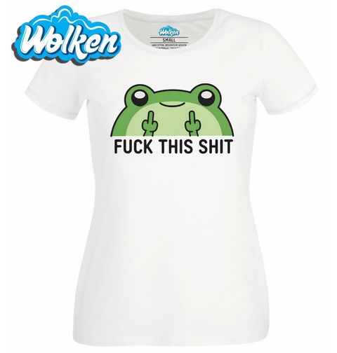 Obrázek produktu Dámské tričko Rebelská Žába Fuck this shit!