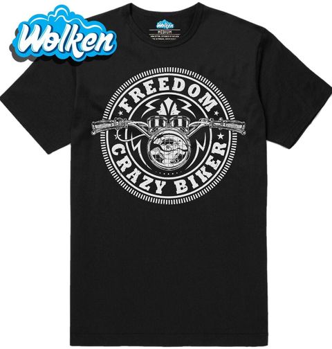 Obrázek produktu Pánské tričko Šílený motorkář Freedom Crazy Biker